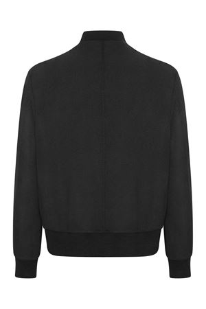 Black stretch wool bomber jacket LOW BRAND | L1JFW25266837D001